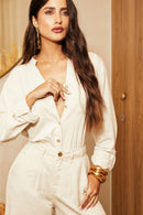 Camisa Feminina de Linho Dunas Areia
