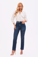 Camisa de Viscose Texturizada Essence Off White