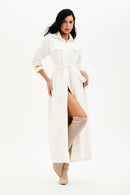 Capa Alongada Comfort Office Off White
