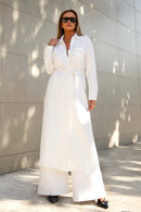 Capa Alongada Comfort Office Off White