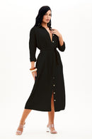 Chemise de Linho Dunas Preta
