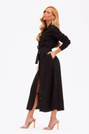 Chemise de Linho Dunas Preta