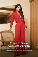 Conjunto Dunas Vermelho Vibrante