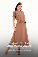 Conjunto Comfort Office Mocha Mousse