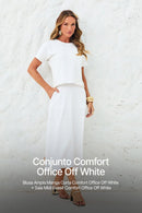Conjunto Comfort Office Off White