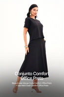 Conjunto Comfort Office Preto