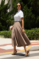 Saia Midi Evasê Glam Fendi