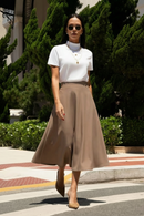 Saia Midi Evasê Glam Fendi