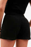 Shorts Alfaiataria de Linho Dunas Preto
