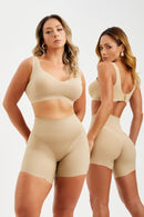 Short Modelador Que Afina Cintura Bege