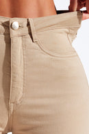 Calça Jeans Skinny Modeladora Cós Alto Nude