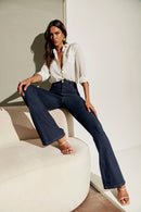 Calça Jeans Flare Ultra Modeladora Cós Alto
