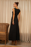 Vestido Longo Comfort Office Preto