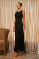 Vestido Longo Comfort Office Preto